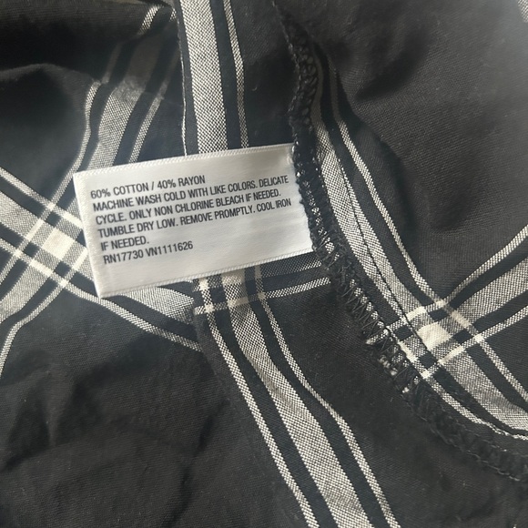 NWT Isabel Maternity Women’s Plaid Button Up Shirt XXL - Picture 7 of 9